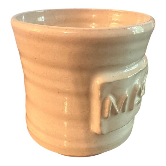 Magnolia Market Stoneware Coffee Mug 3.5" T, Handmade Waco Texas Ribbed Ceramic - Picture 2 of 7